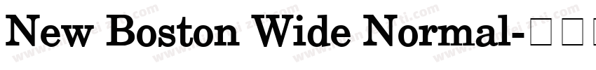 New Boston Wide Normal字体转换